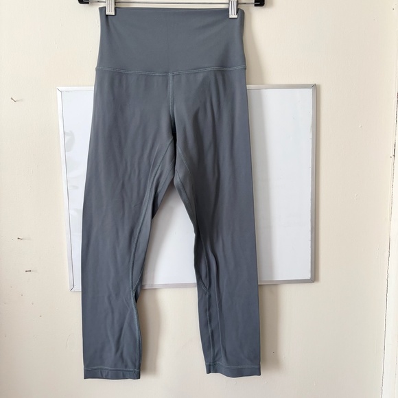 Lululemon Align Crop 21", Blue Charcoal - Picture 2 of 5